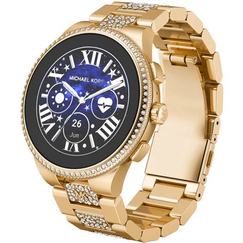 michael kors rose gold black rubber band smart watch|michael kors runway access smartwatch.